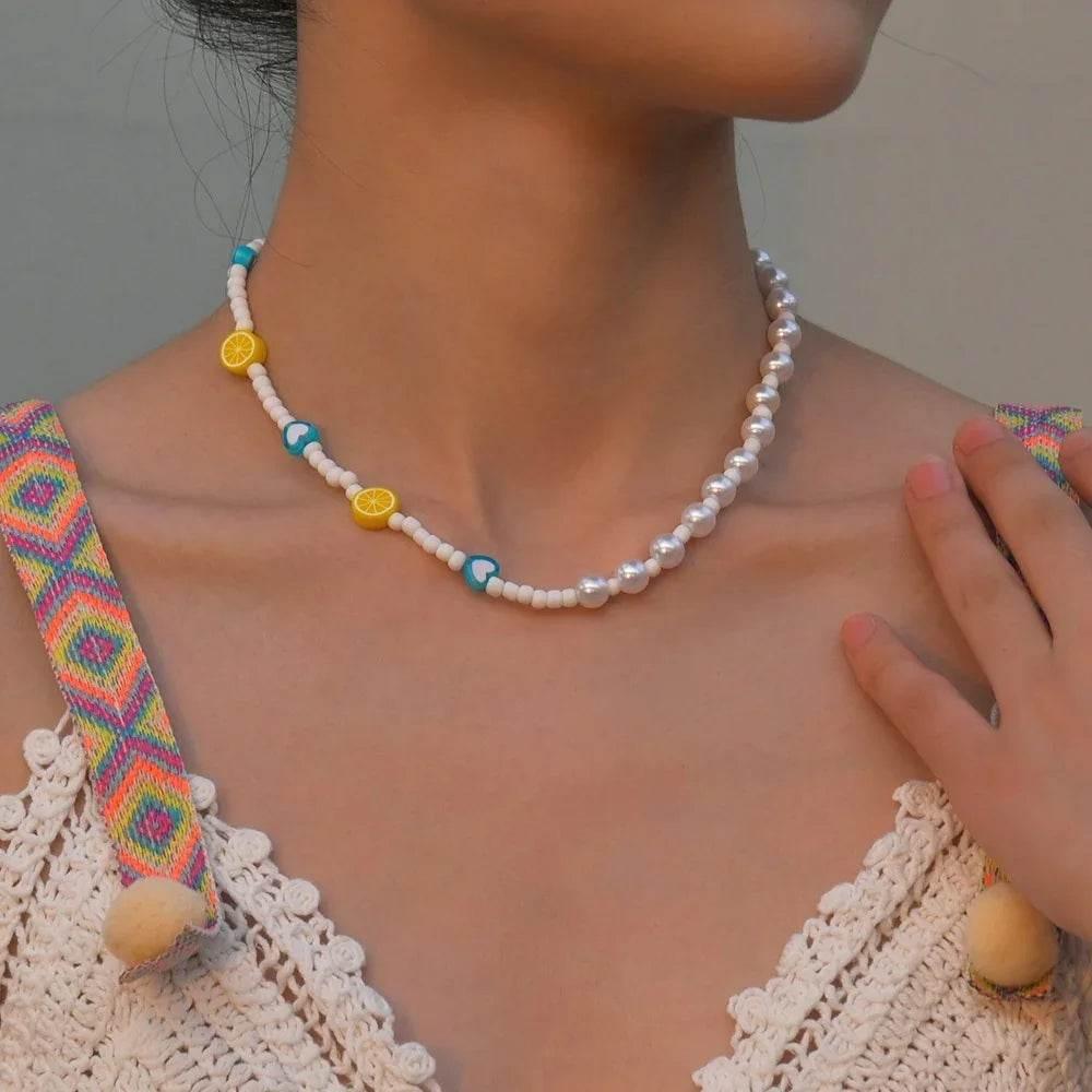 Shop Bohemian Ocean Turquoise Necklace – Starfish Charm - ZA-Zola