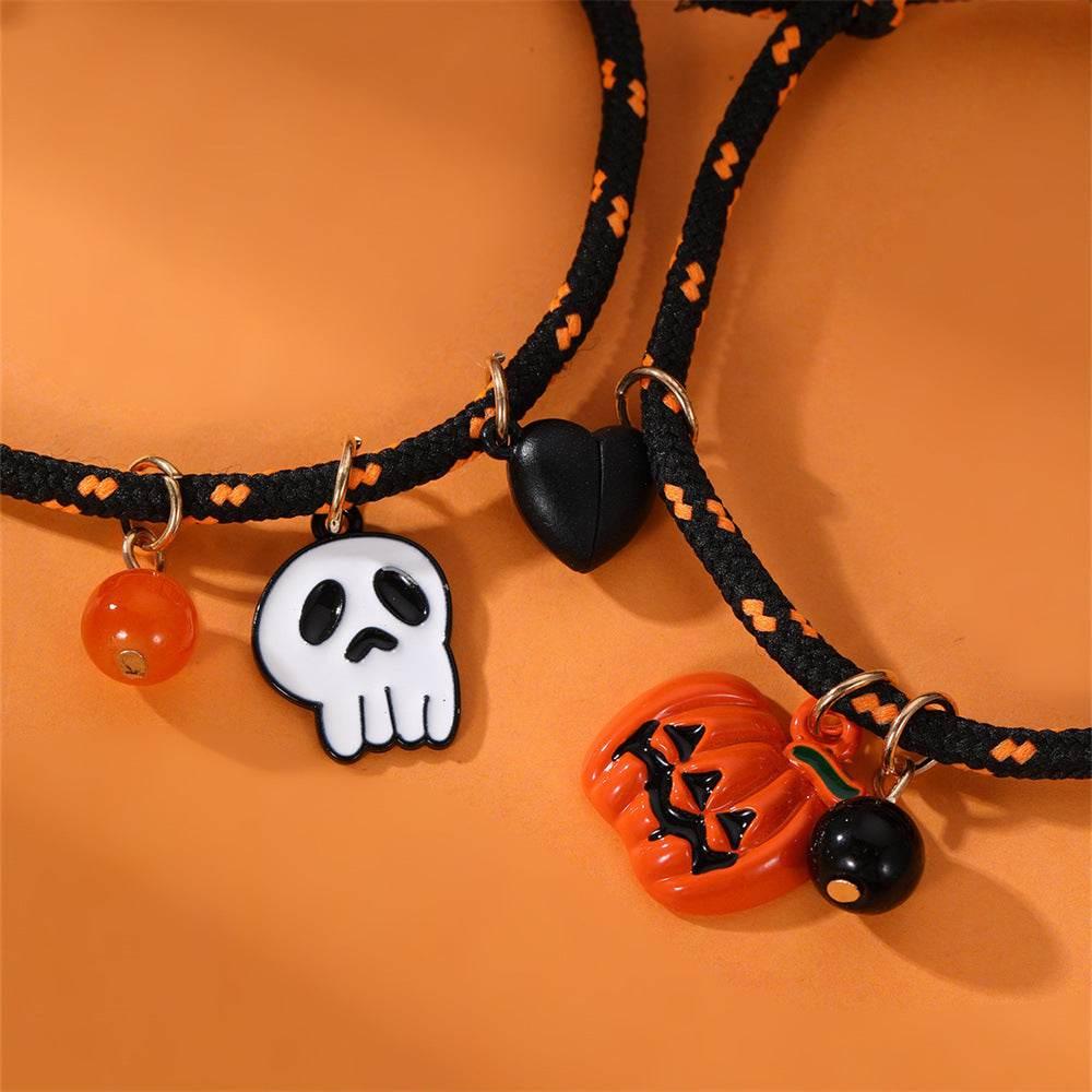 ZA-Zola Halloween Pumpkin Ghost Couple Bracelet - ZA-Zola