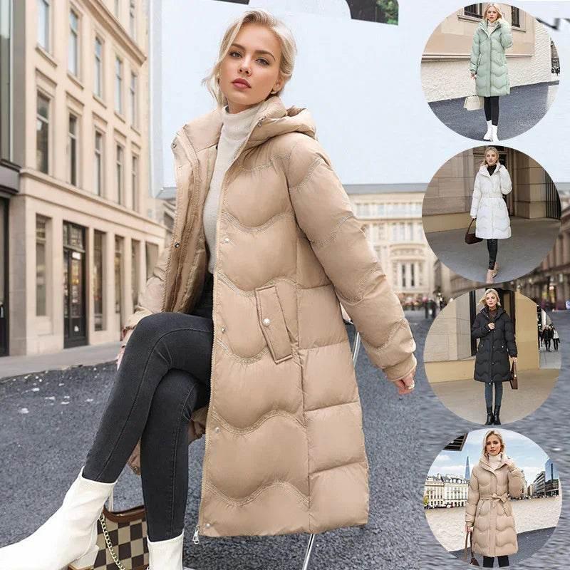 Shop Women's Mid-Length Down Cotton Jacket – Winter Ready - ZA-Zola