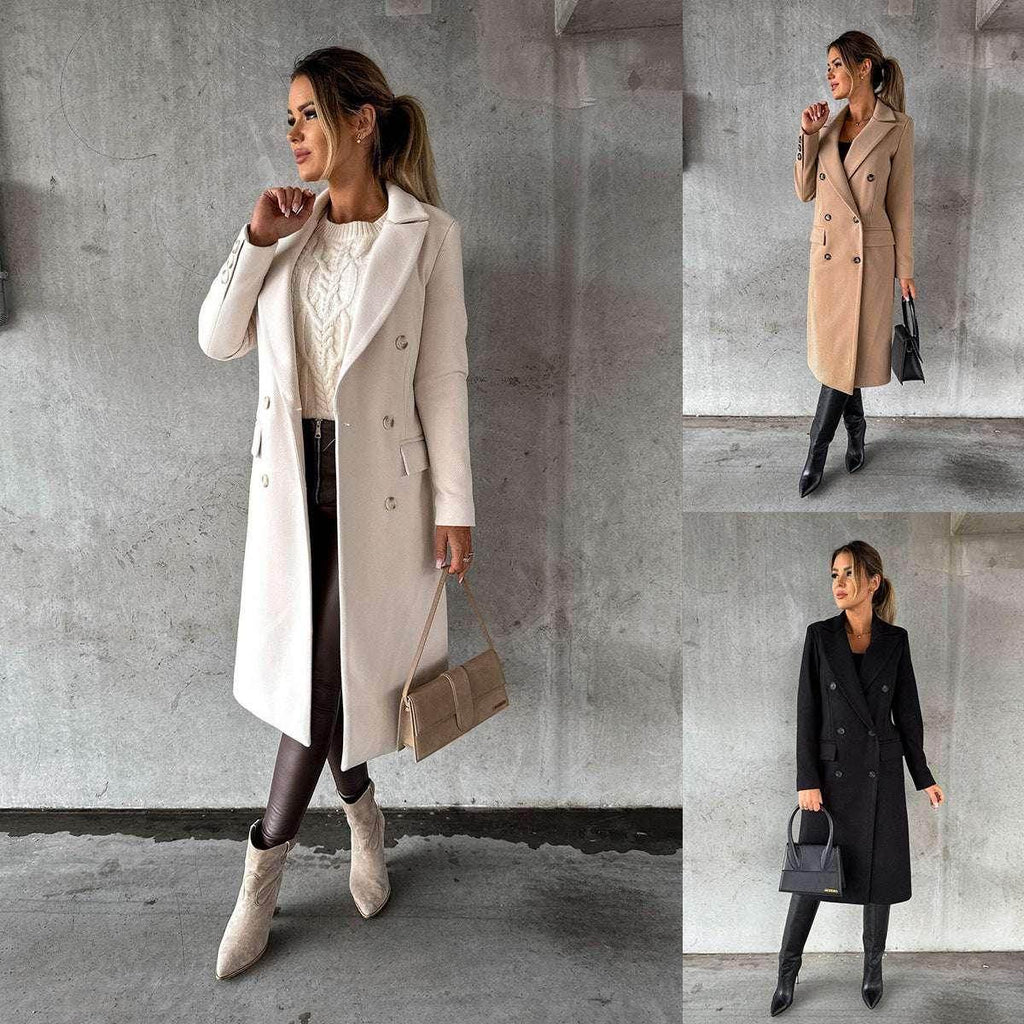Fashion Casual Woolen Coat for Women - Stylish Outerwear - ZA-Zola