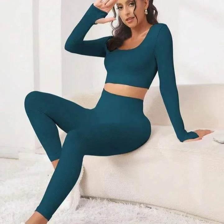 Seamless Yoga Set – Long Sleeve & Lift Leggings - ZA-Zola