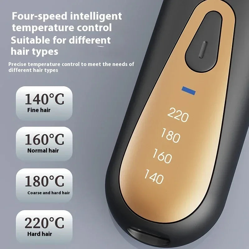 Anion Straight Comb Dual-Use Hair Curler - ZA-Zola