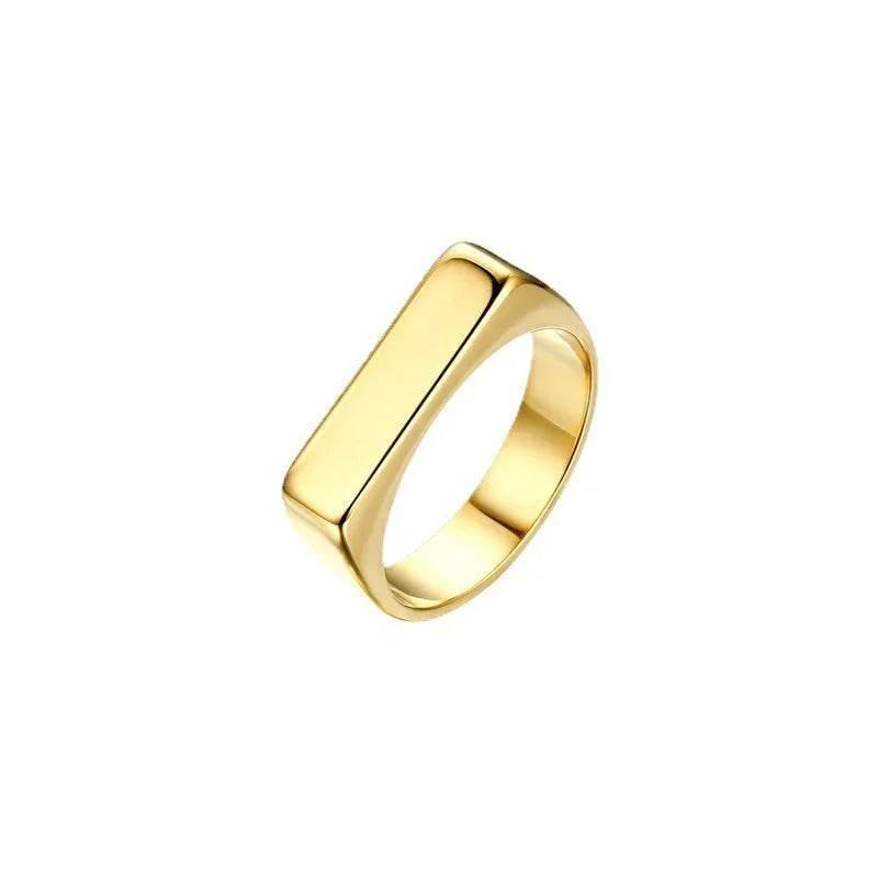 Lana Gold Geometric Ring for Women – Retro Style - ZA-Zola