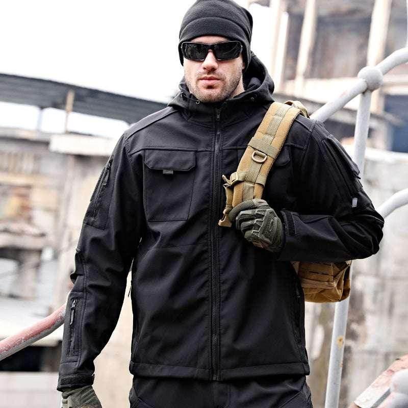 Men's Tactical Soft Shell Jacket - Waterproof Windbreaker - ZA-Zola