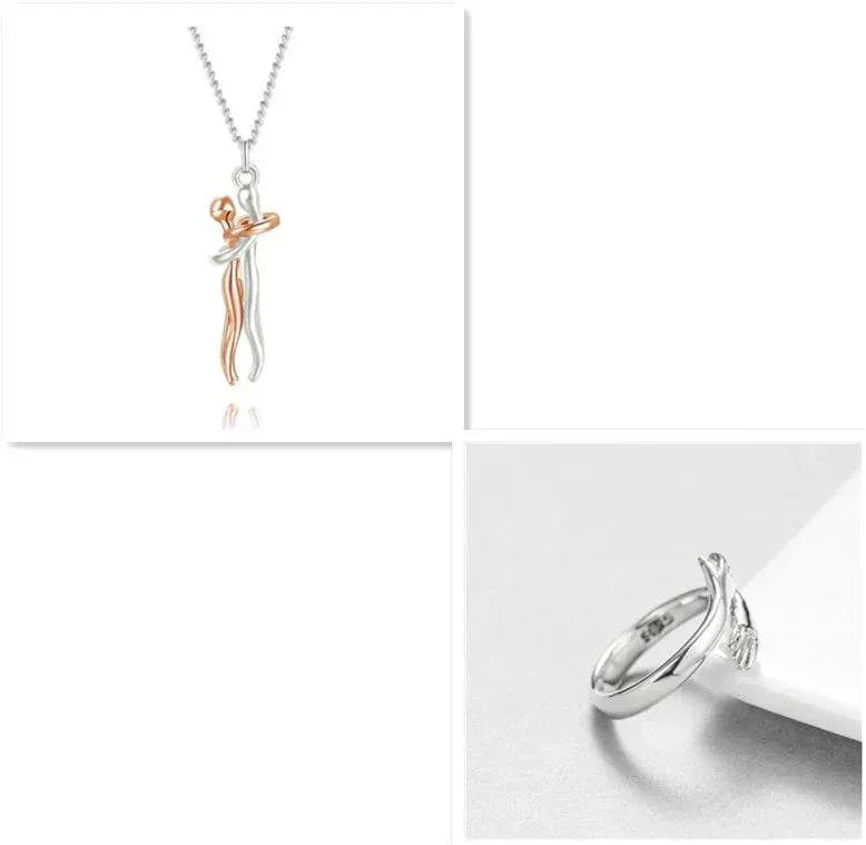 Love Necklace – Hug Clavicle Chain for Couples - ZA-Zola