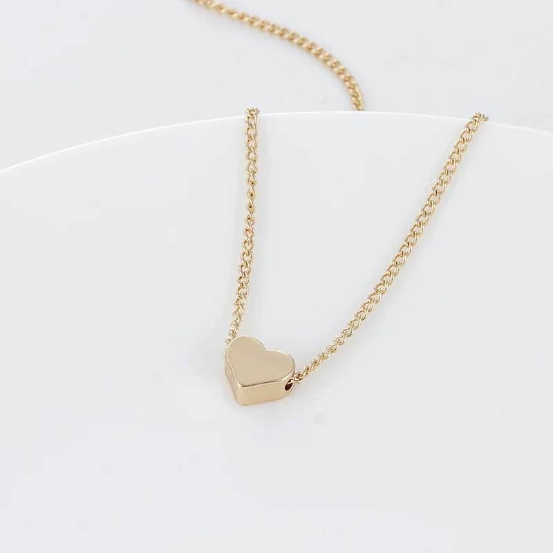 Gold Double-Sided Love Pendant Necklace – Stylish Gift - ZA-Zola