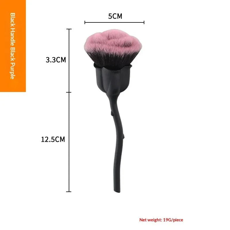Rose Loose Powder Makeup Brush – Soft Beauty Tool - ZA-Zola