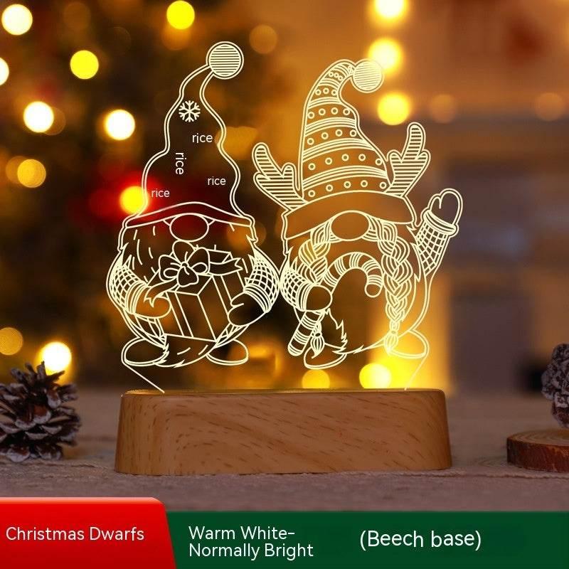 Christmas 3D LED Lamp Acrylic Night Light Kids Gift - ZA-Zola