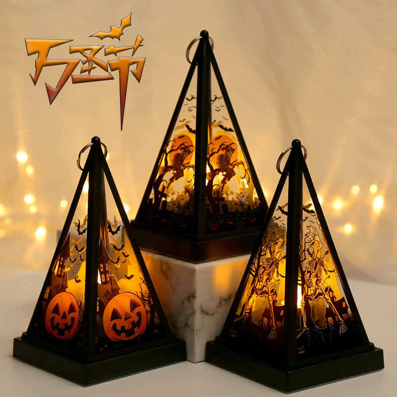 Halloween Witch Skull Nightlight | Portable LED Decor