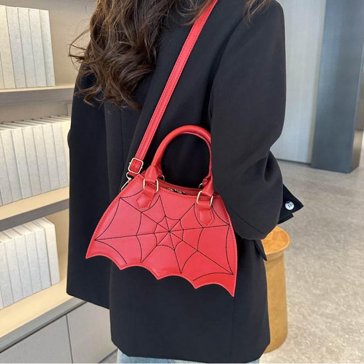 ZA-Zola Halloween Spider Web Crossbody Saddle Bag - ZA-Zola