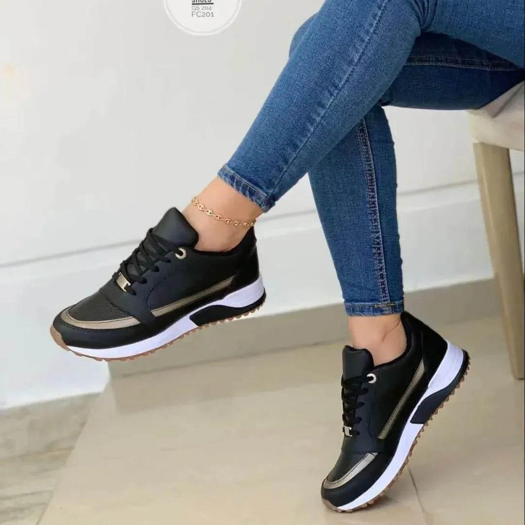 Casual Women’s Lace-Up Flats | Soft & Stylish Look - ZA-Zola