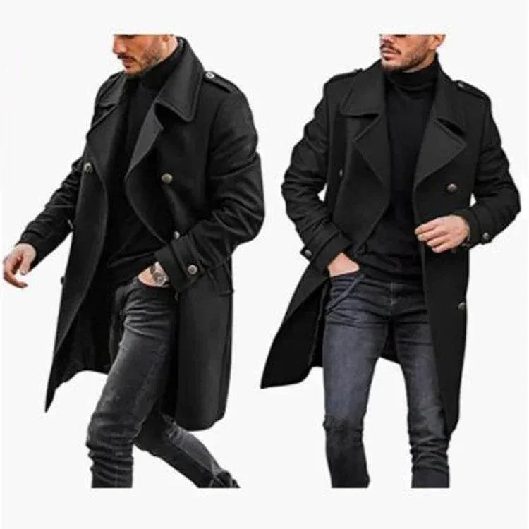 Woolen Men's Winter Coat | Warm Padded Jacket for Youth - ZA-Zola