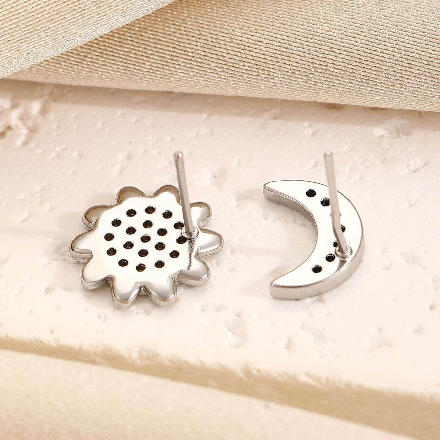 Sun & Moon Diamond Stud Earrings – Shop Now! - ZA-Zola
