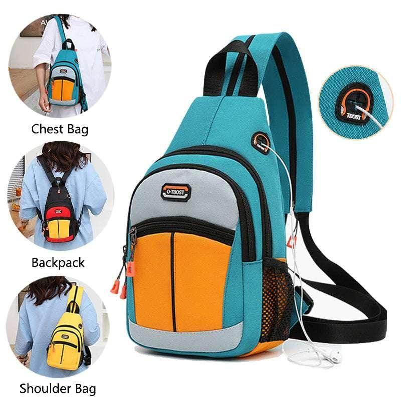 Women’s Multifunctional Sport Backpack Shoulder Bag with USB Port - ZA-Zola