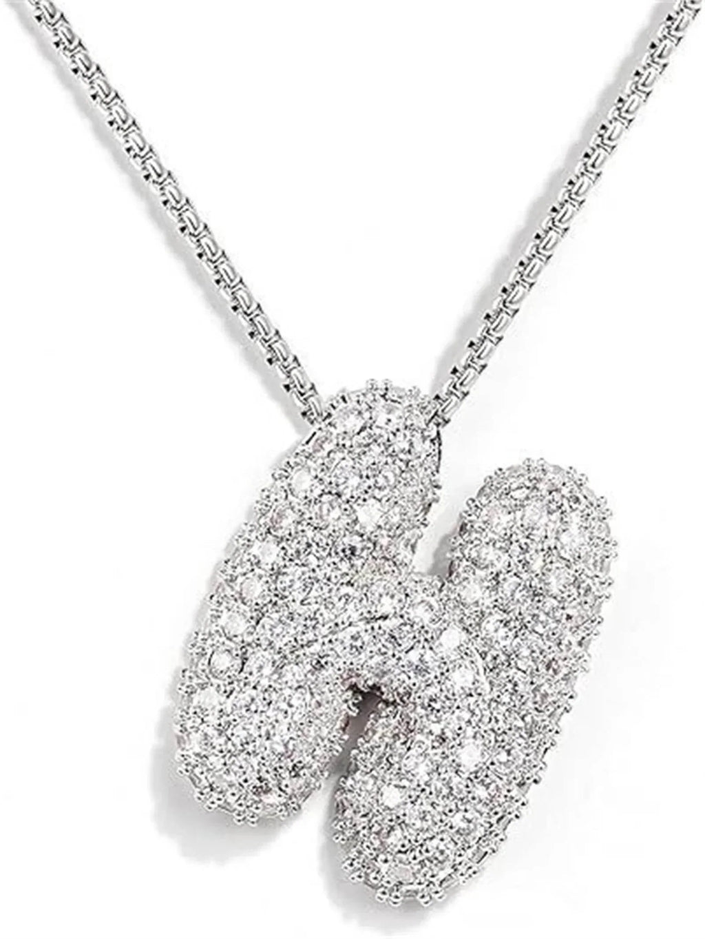 Zircon Balloon Letter Pendant Necklace for Women - ZA-Zola