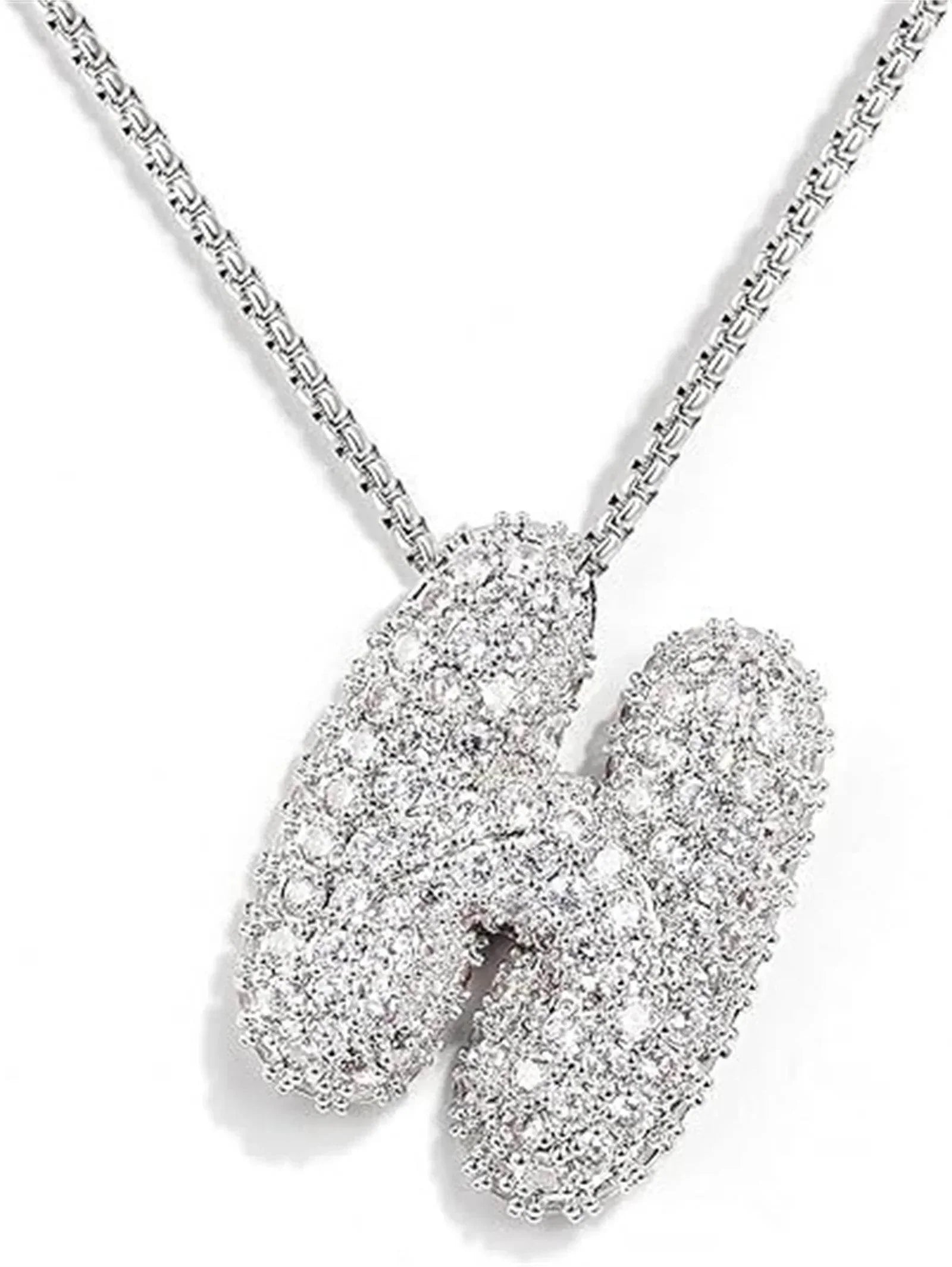 Zircon Balloon Letter Pendant Necklace for Women - ZA-Zola