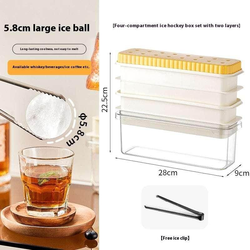 Round Ice Cube Press Tray - Quick Release Molds - ZA-Zola