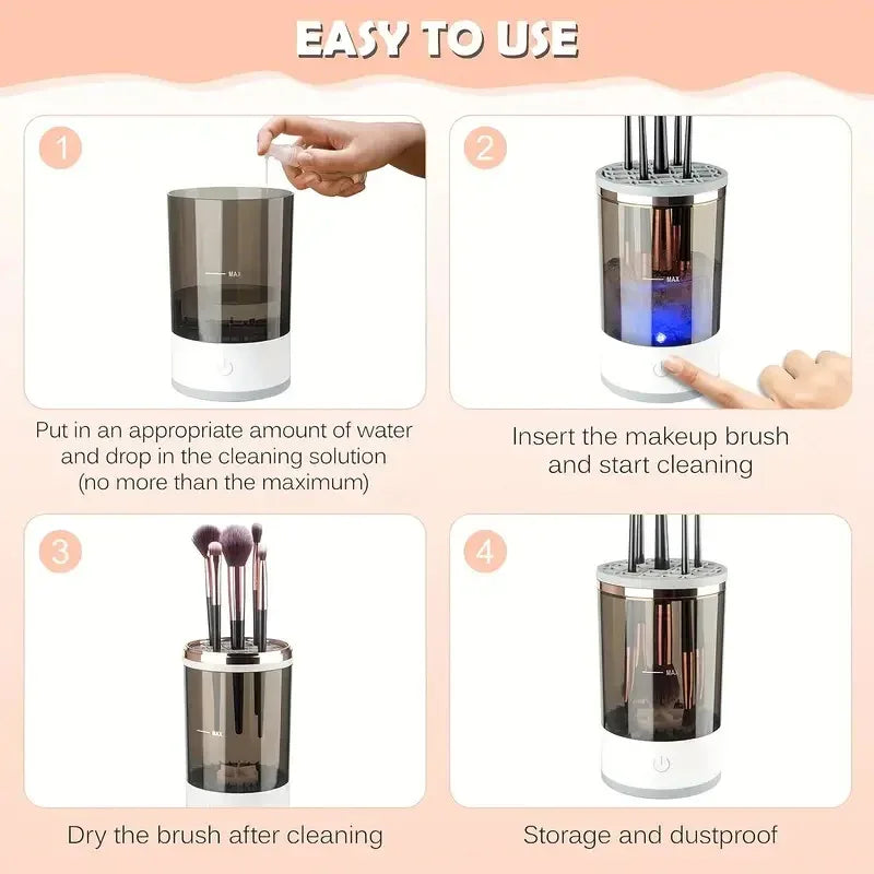 Electric Makeup Brush Cleaner – USB Automatic Rotating Wash - ZA-Zola