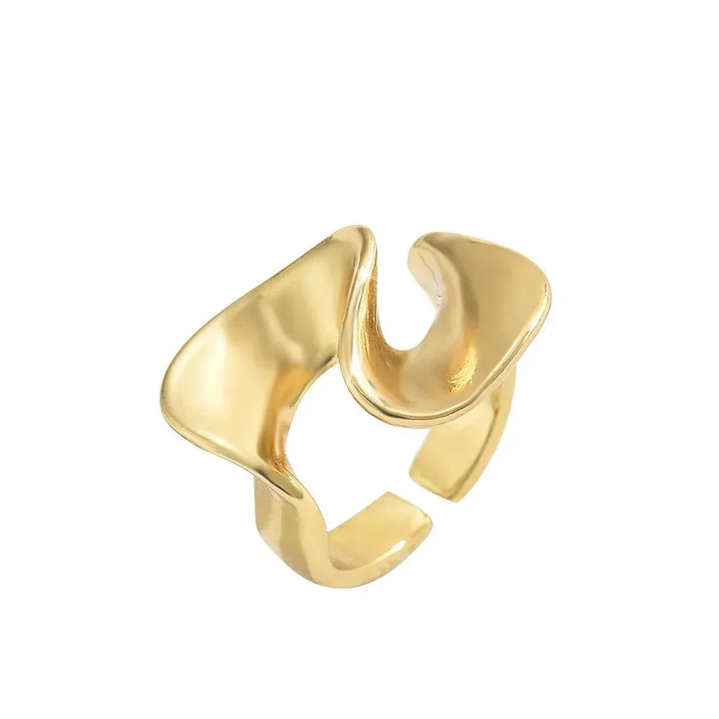 18K Adjustable Gold Plated Open Ring for Women - ZA-Zola