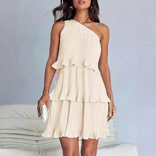 Layered Hem Sleeveless Dress – Summer Chic Look - ZA-Zola