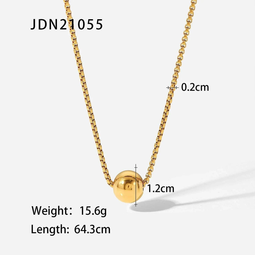 Pull-out 18K Gold Stainless Steel Necklace - Shop Now 18K Gold Necklace - ZA-Zola