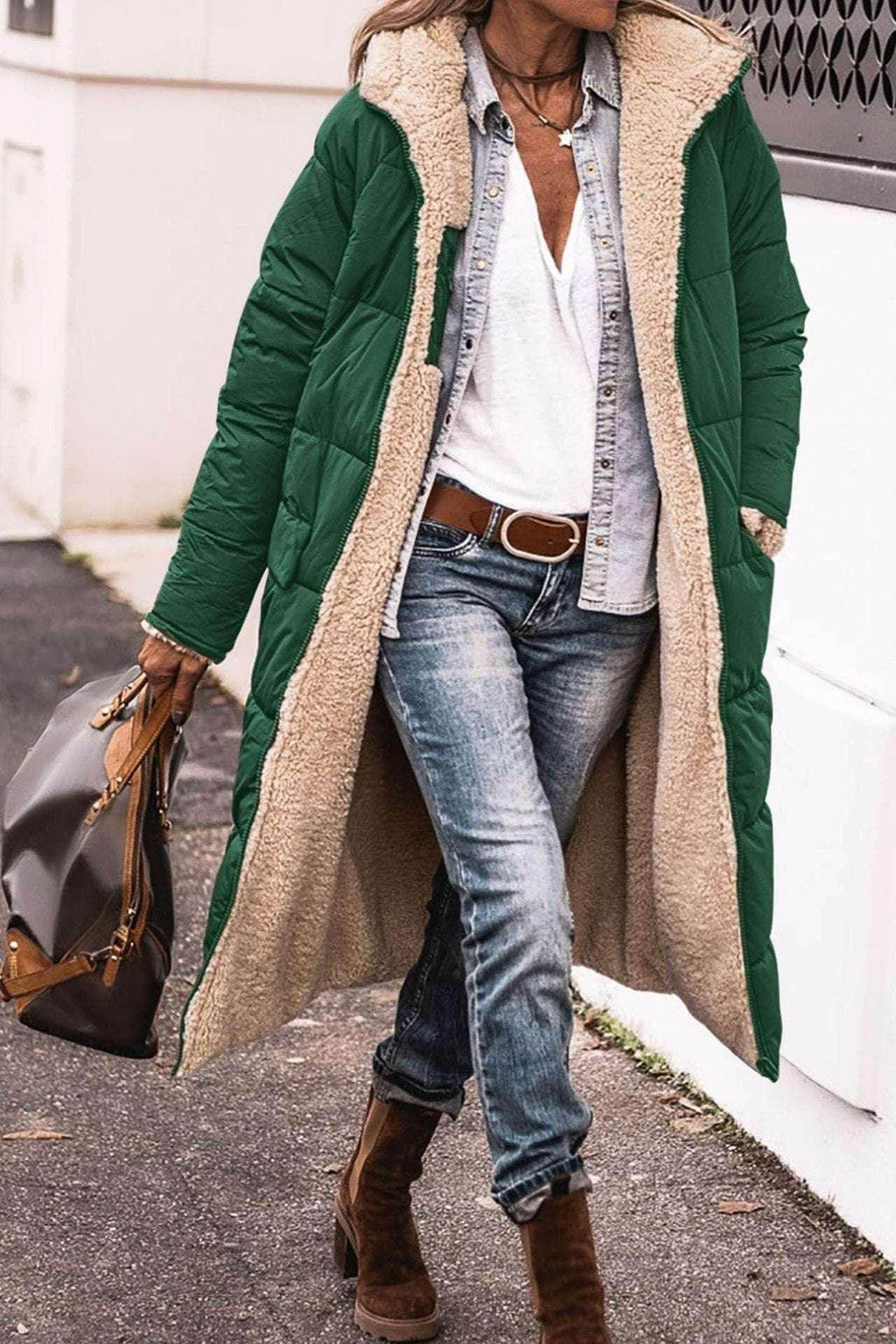 Shop Solid Color Hooded Cotton Jacket for Women | Trendy Street Style - ZA-Zola