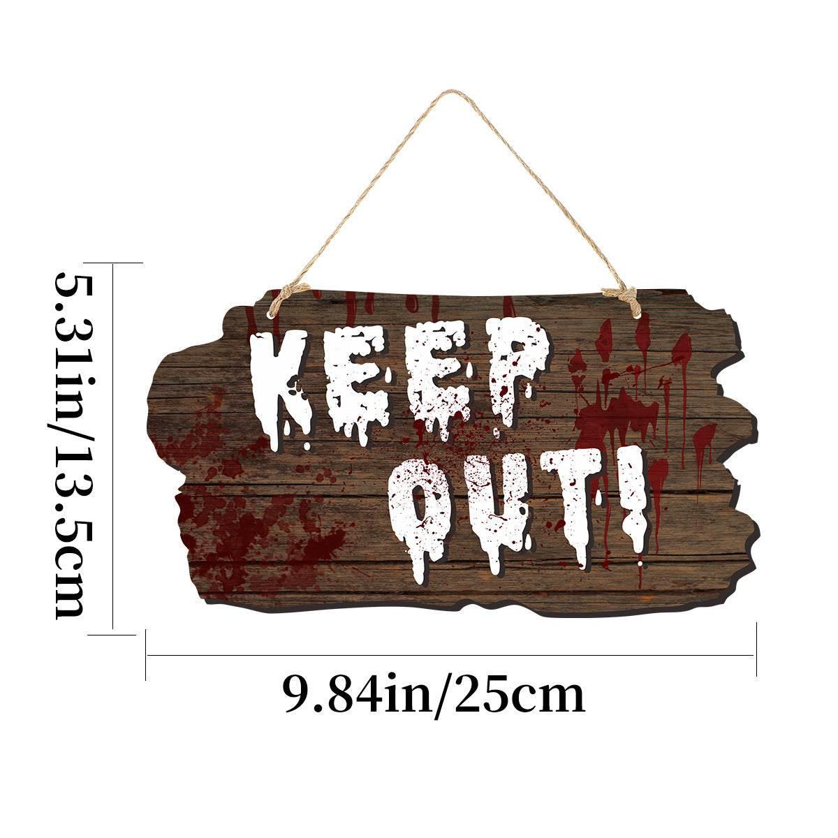 ZA-Zola Halloween Imitation Wooden Doorplate - ZA-Zola