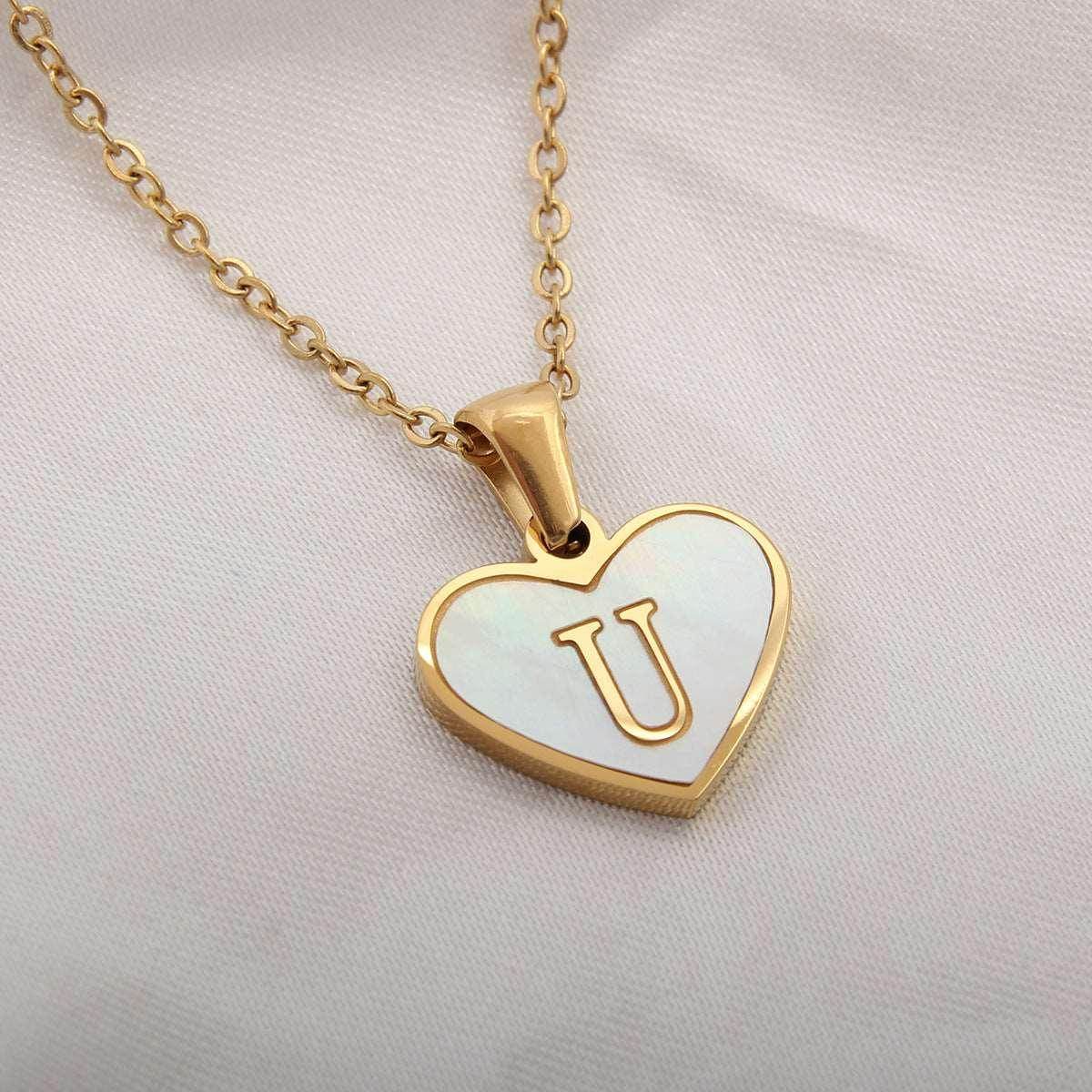 26 Letter Heart Necklace – Personalized Valentine's Gift - ZA-Zola