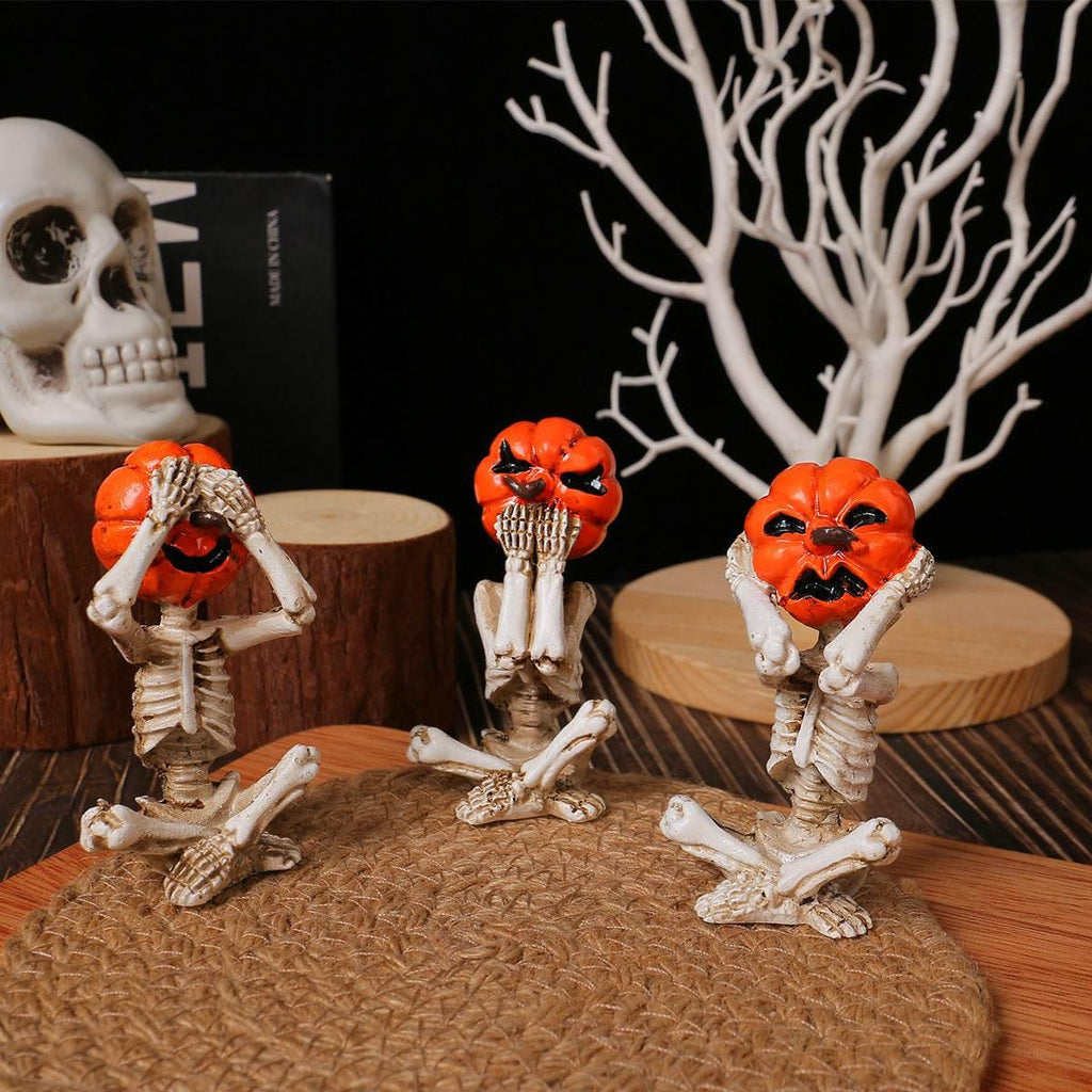 ZA-Zola Pumpkin Head Skull Doll Ornaments - ZA-Zola