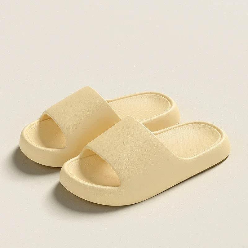 Solid Thick-Soled Slippers – Comfy Summer Footwear - ZA-Zola