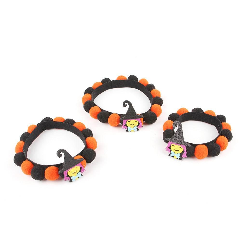 ZA-Zola Halloween Pet Pumpkin Fur Ball Collar - ZA-Zola