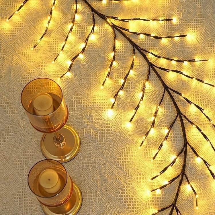 LED Christmas Leaves Rattan Lamp for Bedroom & Indoor Décor - ZA-Zola
