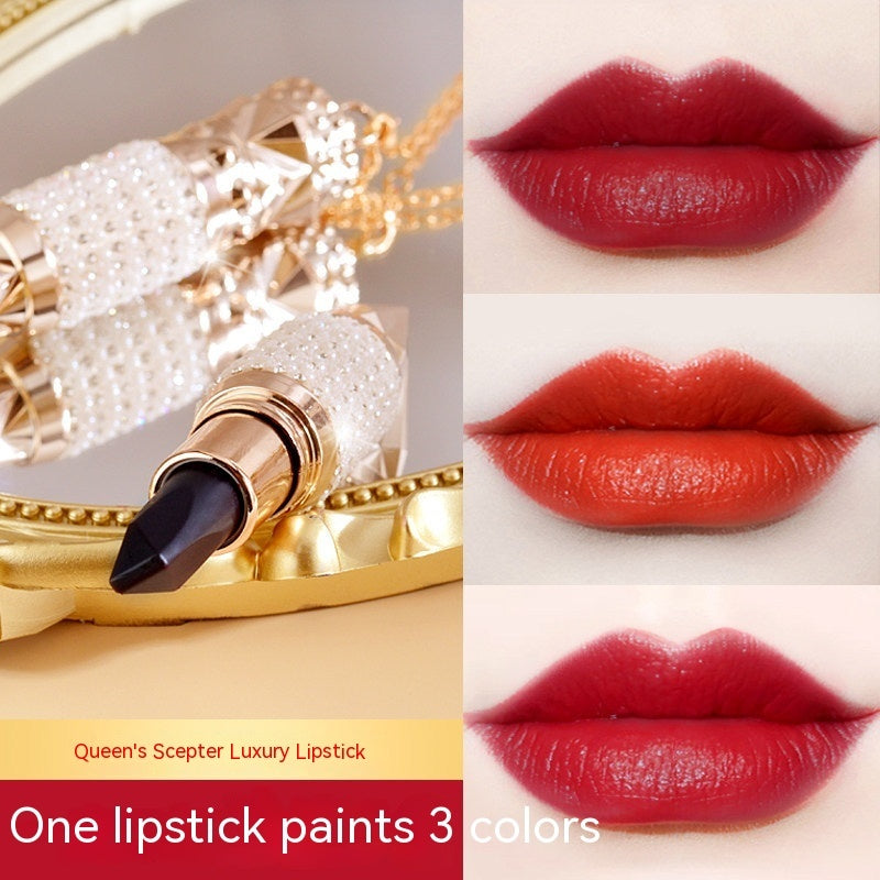 Three-Color Moisturizing Matte Lipstick | Queen Truncheon