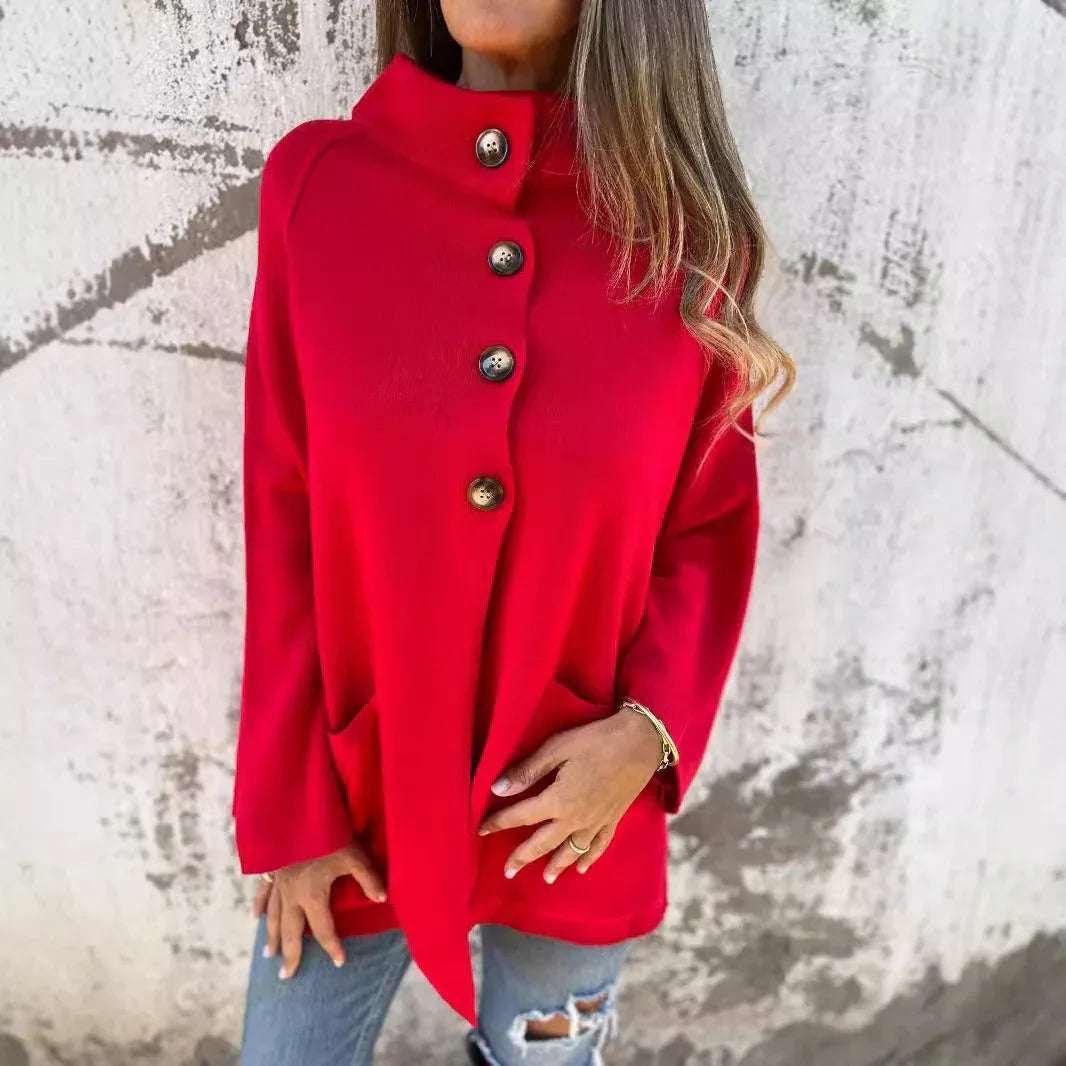 Women Knitted Coat – Lapel Cardigan Jacket - ZA-Zola