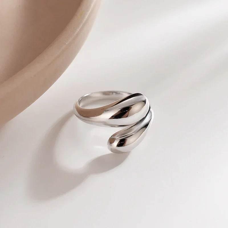 Cora Adjustable Gold Ring – Elegant Geometric Style - ZA-Zola