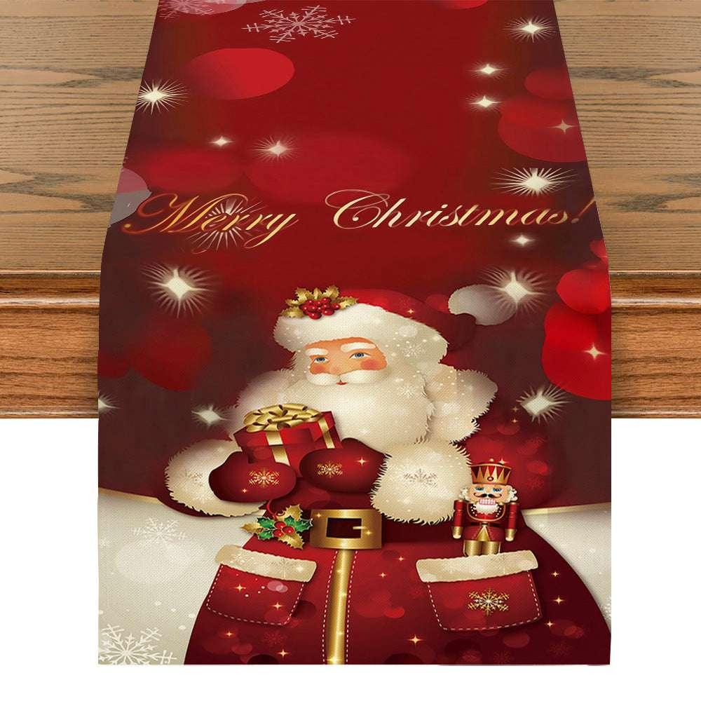 Snowman Table Mat – Linen Printed Christmas Table Runner Décor - ZA-Zola
