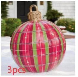 Inflatable Christmas Ornament Ball 60CM Outdoor PVC - ZA-Zola