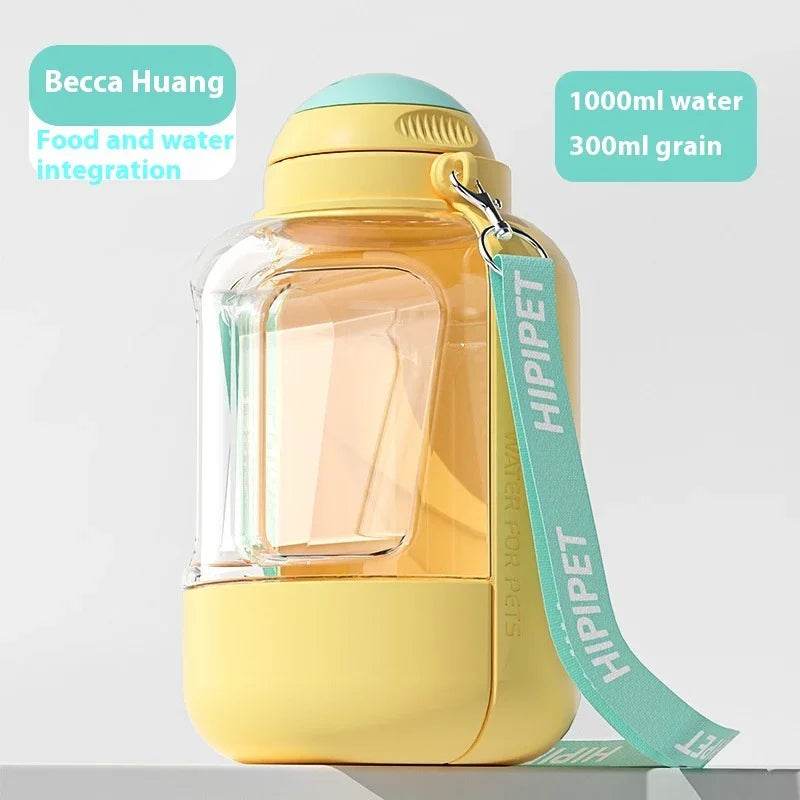 2-in-1 Dog Water & Food Bottle – Leakproof & Portable - ZA-Zola