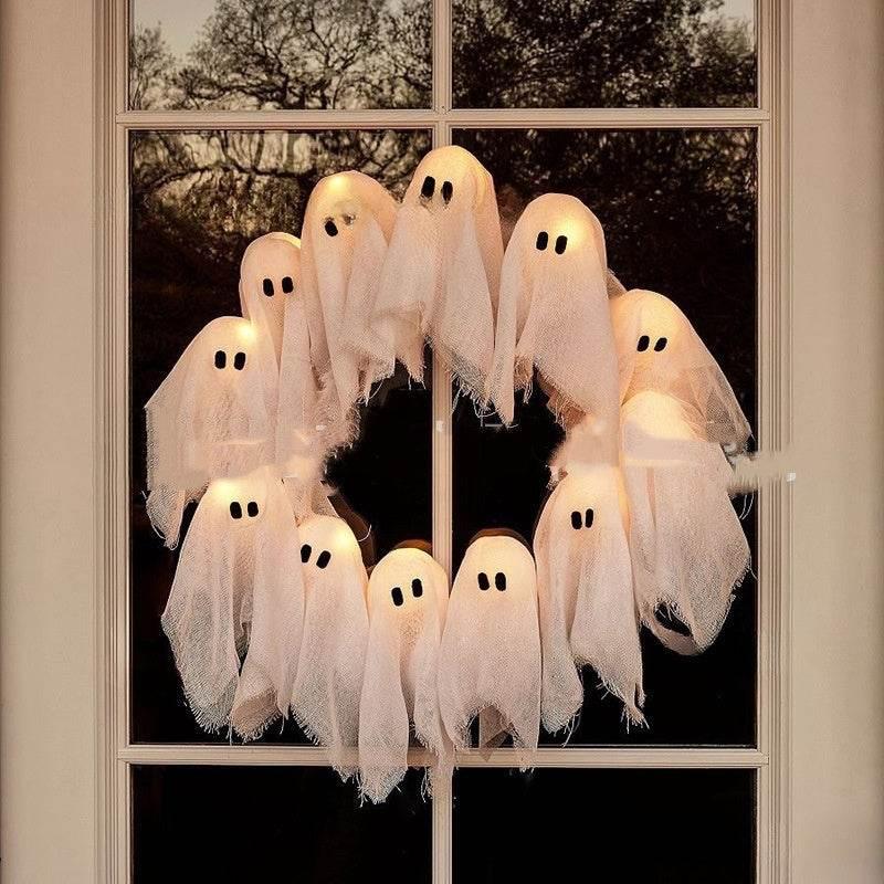 ZA-Zola Light-Up Ghost Garland Halloween Decor - ZA-Zola