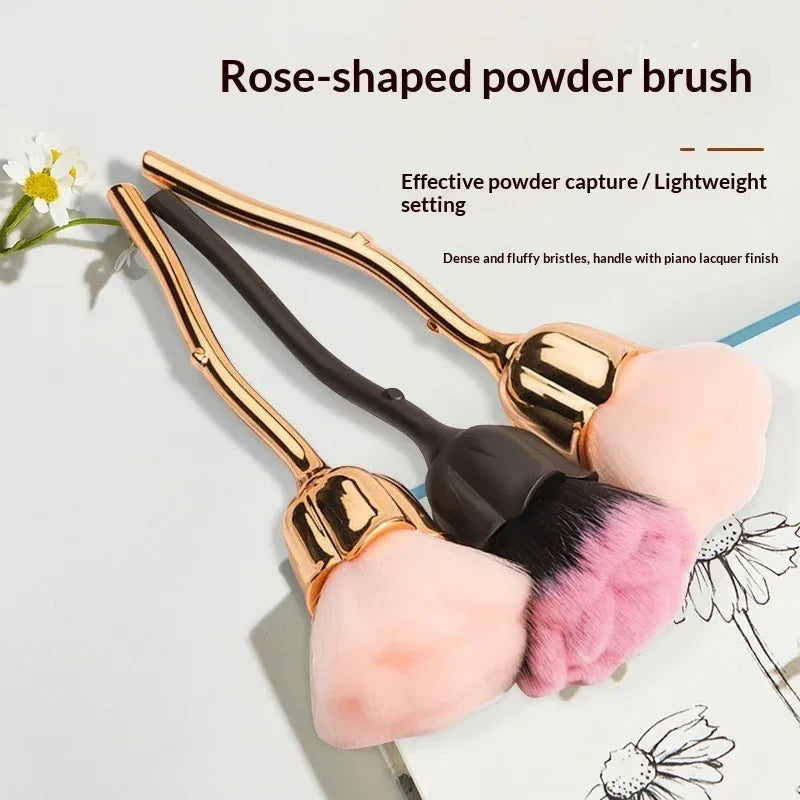 Rose Loose Powder Makeup Brush – Soft Beauty Tool - ZA-Zola
