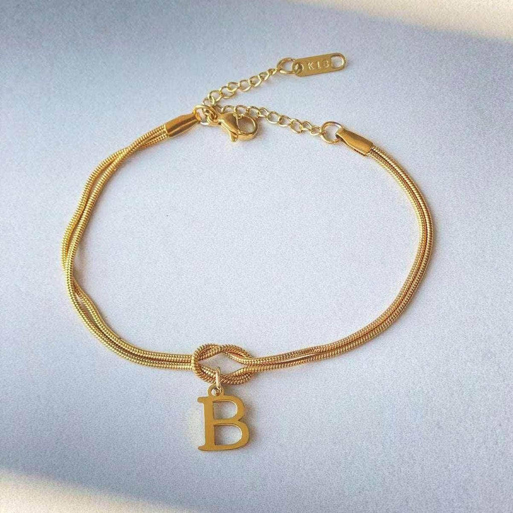 A-Z Love Knot Bracelets | Personalized Jewelry Gift - ZA-Zola