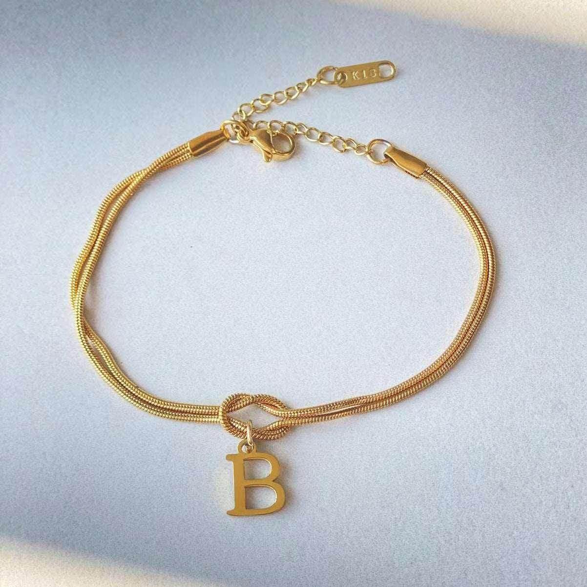 A-Z Love Knot Bracelets | Personalized Jewelry Gift - ZA-Zola