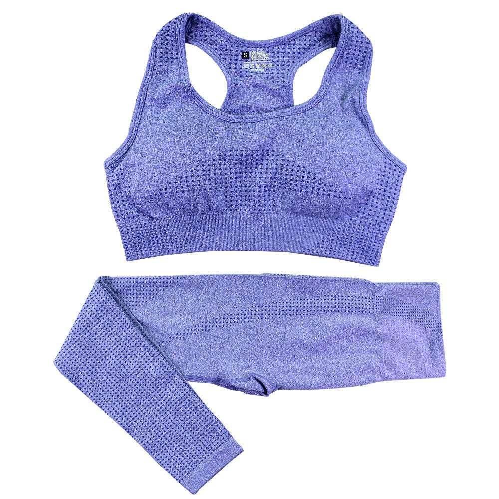 Seamless 2PCS Yoga Set - High Waist & Crop Top - ZA-Zola