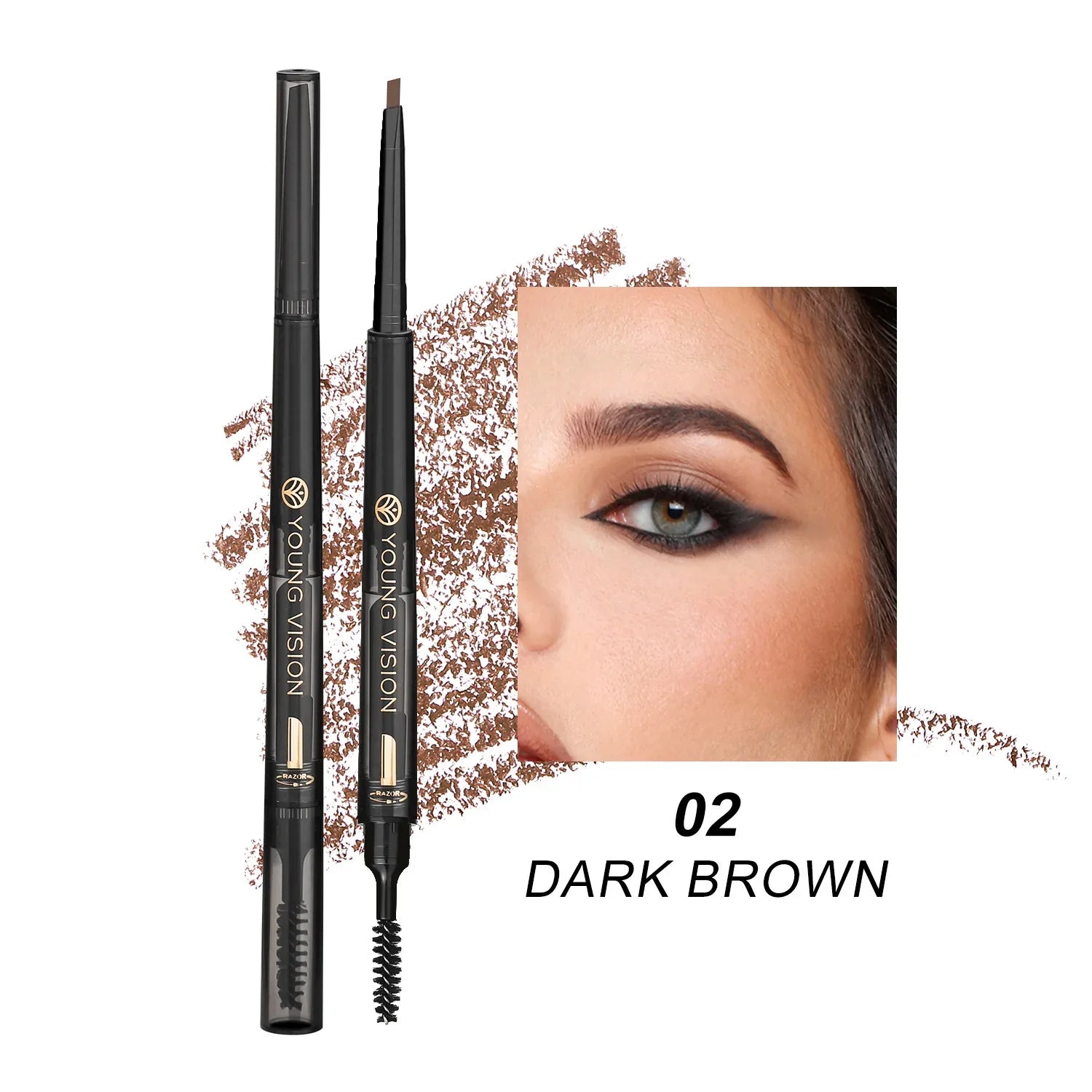 3 in 1 Eyebrow Pencil – Waterproof & Smear-Proof - ZA-Zola