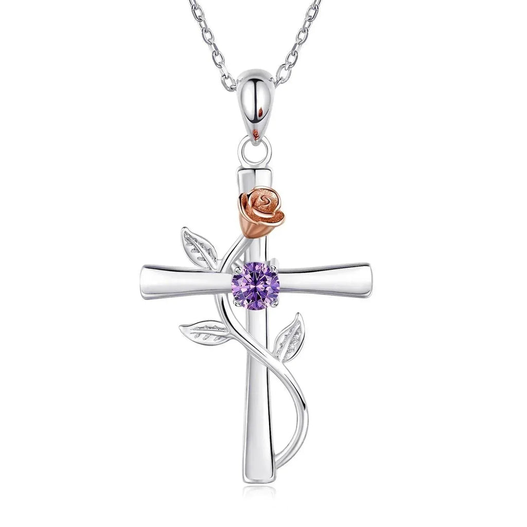 Shop Rose Cross Pendant – Perfect Gift for Love! - ZA-Zola