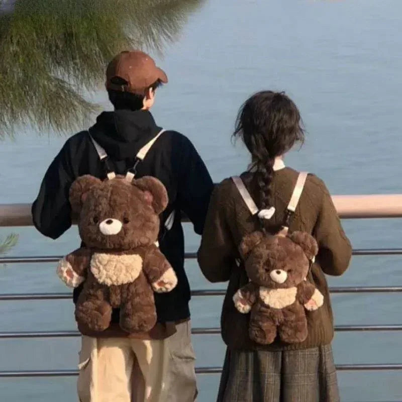 Cute Bear Plush Backpack | Soft & Stylish Bag - ZA-Zola