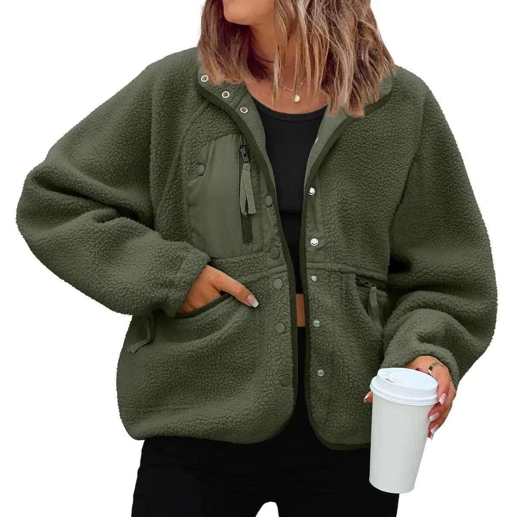 Women Polar Fleece Jacket | Casual Sports Layer - ZA-Zola