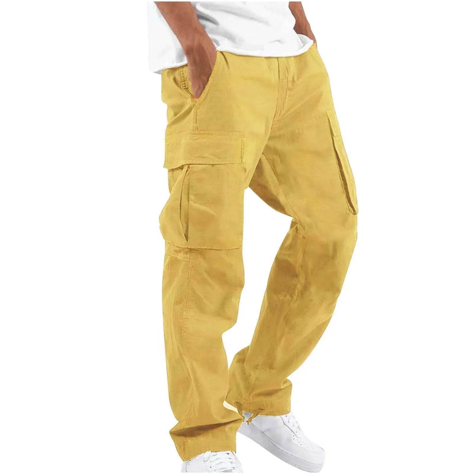 Men's Workwear Drawstring Multi-Pocket Pants - ZA-Zola
