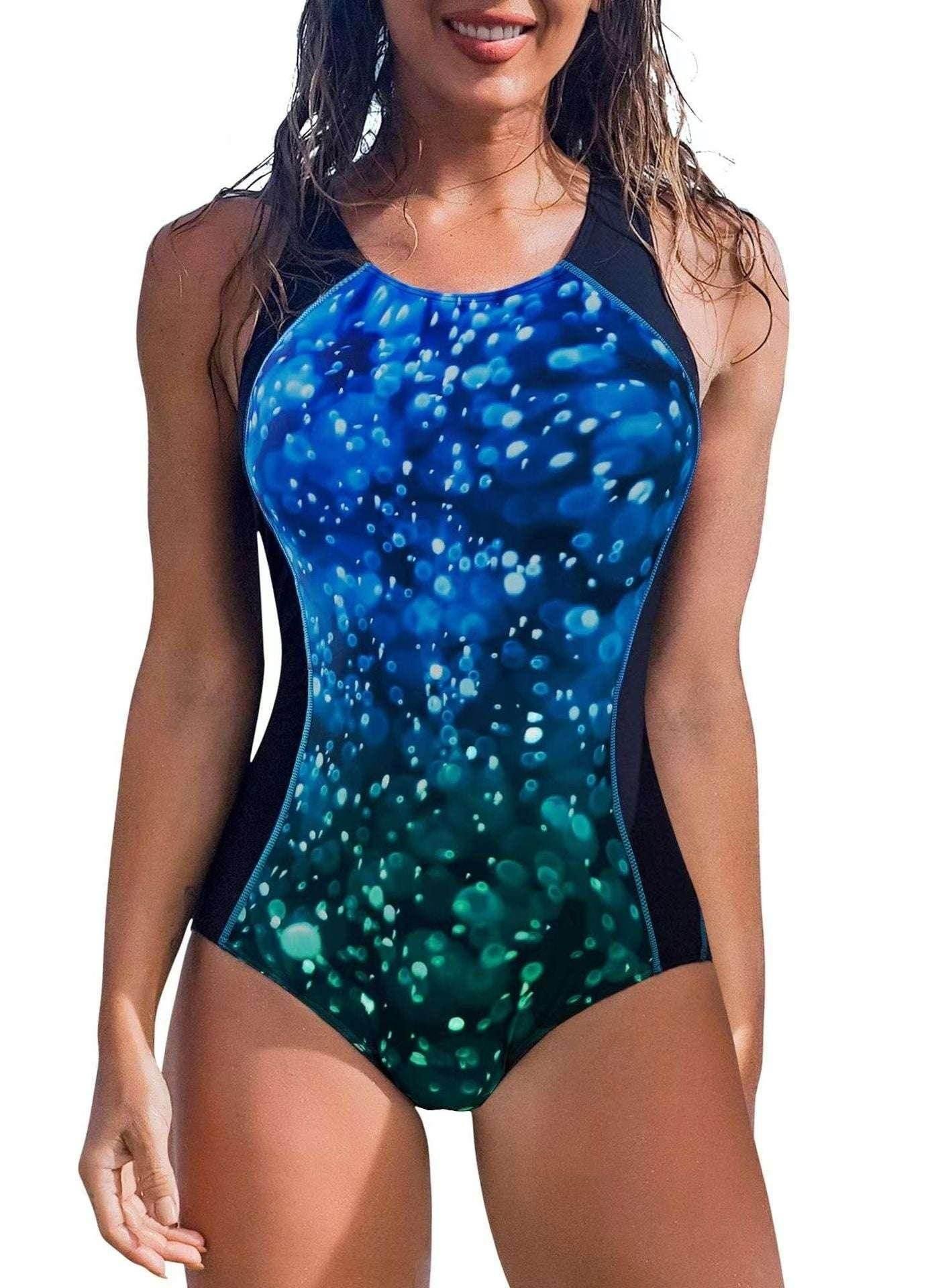 Floral One-Piece Swimsuit – Sexy & Sculpted Fit - ZA-Zola
