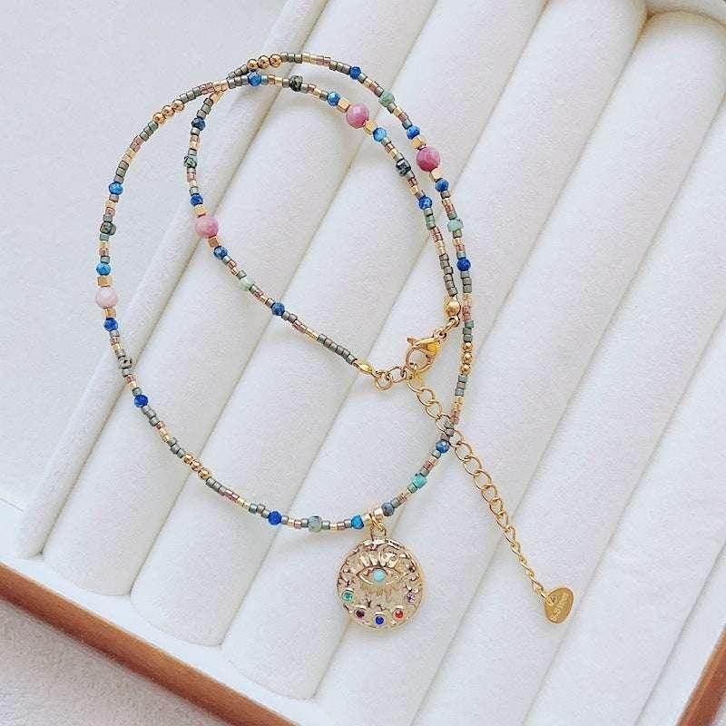 Maillard Color Pendant Necklace – Fall Winter Style - ZA-Zola